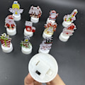 Miniatyrbillede 3 af 7: 2 ST jule elektronisk lyslys natlys 8 8 8 8