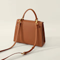 Miniatyrbild 3 av 5: Handgjord Medium Crossbody Axelväska för Kvinnor Gyllenbrun 25x10x19 Gyllenbrun Golden brown Medium: 25*10*19
