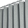 Miniatyrbillede 1 af 5: Ekstra langt bruseforhæng 180 x 240 cm, stort bruseforhæng i linnedtekstureret stof med 12 plastikkroge, stort klassisk bruseforhæng i polyesterstof-XF4-