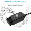 Miniatyrbilde 4 av 5: Vanntett motorsykkel USB-lader med bryter 5V doble porter-XF3-
