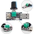 Miniatyrbillede 4 af 5: 3 stk. USB Ventilatorhastighedsregulator, mini DC 4-12V til 2.5-8V 5W Regulator Hastighedskontrolknap med Strømafbryder