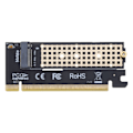 Miniatyrbild 1 av 5: M2 till PCIE x16-adapterkort Pci-e till m2-omvandlare Riser NVMe SSD-adapter m2 M-Key PCI-Express 3.0-stöd 2230-2280