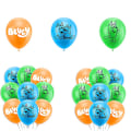 Pikkukuva 4 / 5: Bluey Suloiset piirroshahmokoirat -teemaiset lasten syntymäpäiväjuhlakoristeet, ilmapallot, banneri, kakunkoristeet, juhlatarvikesetti