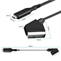 Miniatyrbillede 2 af 5: Scart til HDMI-konverter, Alt-i-én Scart til HDMI-adapter, 1080P