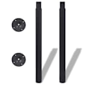 Pikkukuva 3 / 6: vidaXL Säädettävät pöydänjalat 2 kpl 710 mm-1100 mm musta-XF4-