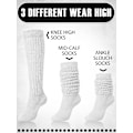 Miniatyrbild 2 av 6: 4 Pairs Slouch Socks for Women Girls and Kids - Stacked Socks Boot Cuffs