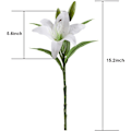 Miniatyrbild 3 av 4: Konstgjorda blommor, 5 st latex konstgjorda liljor