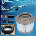 Miniatyrbild 3 av 5: 2024- Set med 8 ersättningsfilter för underhåll av din uppblåsbara pool Mspa eller jacuzzi Ruikalucky-xjw