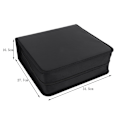 Miniatyrbillede 3 af 5: 400 stk. high-end PU-simuleringslæder CD-taske, DVD-opbevaringspose,