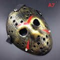 Miniatyrbild 1 av 5: Jason Voorhees Fredag den 13:e skräckfilm Hockey Mask Hallow A7