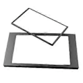 Miniatyrbilde 1 av 5: 2 DIN DVD Stereo Radio Navigasjon Fascia Panel Surround Plate Ramme Adapter Passer for Focus C-Max Fiesta