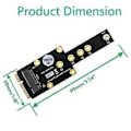 Pikkukuva 5 / 5: mSATA - Key B mSATA SSD -sovitinkortti, yhdistää mSATA SSD -emolevyn muuntimen