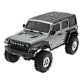 Miniatyrbilde 5 av 5: 155mm Akselavstand RC Bil Karosseri Chassis Kit med Fremre Bakre Støtfangere for 1/18 RC Crawler TRX4M Grå