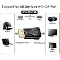 Miniatyrbild 1 av 2: Dp Till Vga Adapter Hane Till Hona 1080p Displayport Display Port Till Vga Konverterare För PC Laptop HDTV Monitor Projektor
