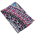 Pikkukuva 3 / 5: Pyöreä Painettu Boheemi Mandala Seinävaate Piknik Ranta Pyyhe Huopa Violetti Elefantti Mandala