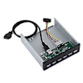 Miniatyrbild 2 av 4: USB Frontpanel 19-pin till 4 o Frontpanel Frontpanel Förbättrad Hållbarhet