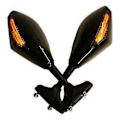 Miniatyrbilde 1 av 5: Motorsykkel LED Sidespeil med Lys For Yzf R1 R6 Fz1 Fz6 600r R3