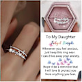 Miniatyrbild 2 av 5: Till Min Dotter Fidget Ring, Till Min Dotter Fjärilsring, Dottergåva Från Mamma Ångestlindringsringar