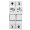 Miniatyrbillede 4 af 4: Sikringsholderbase 2-polet DIN-skinne montering strømfordelingskontroludstyr TOWFH1DC 1000VDC 2P25A