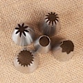 Miniatyrbilde 5 av 5: 5 store kakepynt munnstykker, glasur tips for sprøyteposer, for kake og cupcake dekorering-Fei Yu