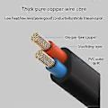 Miniatyrbillede 4 af 5: IEC 320 C14 Han til IEC 320 C15 Strømkabelledning til Bærbare Computere Strømadaptere