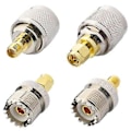 Miniatyrbilde 4 av 5: 4 stk / sett Uhf Sl16 Pl259 So239 til hannplugg hunn Rf-kontakt testkonverter
