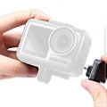 Miniatyrbilde 4 av 4: For Dji Osmo Action Mikrofon 3.5mm/usb-cc Adapter Lyd Ekstern Mikrofonfeste For Trs Plugg Dji Osmo Action Tilbehør