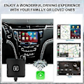Miniatyrbilde 2 av 3: Trådløs CarPlay-adapter, Plug & Play-dongle for IOS, Enkel installasjon, Kompatibel med fabrikkmontert kablet CarPlay-bilmodell