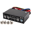 Miniatyrbillede 2 af 5: 5.25 Tommer Usb 3.0 Panel Pc Usb 3.0/2.0 Hub E-sata Sata O Til Computer C