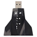 Pikkukuva 1 / 5: USB-äänikortti Virtuaalinen 7.1-kanavainen ulkoinen stereoäänisovitin PS4-kannettavan tietokoneen kuulokkeille