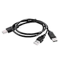 Miniatyrbilde 2 av 5: USB 2.0 Type A til Dobbel USB A Y-Splitter Kabelledning