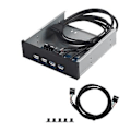 Miniatyrbild 1 av 4: Frontpanel Diskettenhet, 2 Port USB3.0 + Diskettenhet Front Case Port Diskettenhet Frontpanel Bäst i klassen