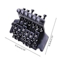 Miniatyrbilde 4 av 5: Elektrisk gitar Hardtail Bro Saddle for 6 strenger for Fender Erstatning for w