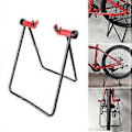 Miniatyrbillede 2 af 5: Foldbar Cykel Gulvstativ Cykelstativ Reparationsstativ Trekant Cykelparkeringsholder til Mountain- og Racercykler