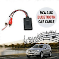 Miniatyrbilde 2 av 5: 7 stk. 5-12V Bil Trådløs Bluetooth Modul Musikkadapter AUX Lydkabel Universal 2RCA Grensesnitt Bluetooth Adapter