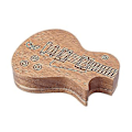 Miniatyrbild 3 av 5: Återanvändbar Solid Trä Bärbar Gitarrplektrum Organiseringslåda Gitarrtillbehör