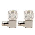 Miniatyrbilde 5 av 5: 2 stk. UHF Hann PL-259 til BNC Hunn Adapter 90 Graders Koblingskonverter for Koaksialkabel