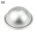 Miniatyrbilde 1 av 5: Hemisfære 3d aluminiumsball sfærekakform sukkerkunst bakeware dekorasjonsform