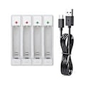 Miniatyrbillede 1 af 5: 1.5V AA AAA Genopladelig Lithium Batterioplader 4CH til Ur Fjernbetjening