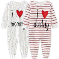 Miniatyrbild 1 av 4: Babykläder Unisex Nyfödd Baby Body Onesies för Pojkar och Flickor 0-24 Månader