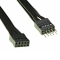 Pikkukuva 5 / 5: Emolevyn 9-nastainen USB 2.0 uros-naaras jatkojohto datakaapeli 30cm USB-jatkokaapeli