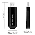 Miniatyrbilde 4 av 5: AC11 2.4G/5G 600Mbps Wifi Adapter USB Trådløst Nettverkskort USB Dongle AP Dual Band Wi-Fi Lan Ethernet 600M RTL8811AU
