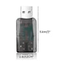 Miniatyrbilde 3 av 5: Eksternt USB-lydkort til 3,5 mm port 5.1-kanals 3D-lydadapter for bærbar PC