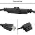 Miniatyrbild 3 av 5: Ersättnings-OBDII till -Kompatibel Adapterkabel för Edge CS2 CTS2 CTS3 Plug Monitor H00008000