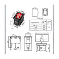 Pikkukuva 2 / 5: Ip67 Vedenpitävä Inline-kytkin 12 V DC 20 A Suurvirtainen Vedenpitävä Kytkin