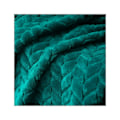 Miniatyrbillede 2 af 5: Super blødt flanneldtæppe, mikrofiber af høj kvalitet, teal 127 x 178 cm, hyggeligt og varmt, egnet til alle årstider