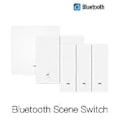 Pikkukuva 2 / 5: Bluetooth-kytkin fyysisellä painikkeella Seinävalokytkin 2-osainen Toimii Alexan kanssa Koti Bluetooth-näyttämökytkin