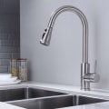 Miniatyrbilde 5 av 5: Kjøkkenkran Sprayhode, 3 Moduser Kraner Aerator med Kontrollknapp Anti-Splash Universal G 1/2 Pull Out Vaskekran Sprayer Tilbehør Vann Savi