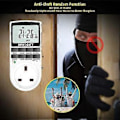 Miniatyrbilde 4 av 5: Digital Elektrisk Timer Pluggkontakt Med Lmell 18 På-av Programmer, Nedtelling