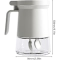 Miniatyrbild 4 av 5: Kryddflaska i glas - Kryddbehållare Kryddbox 2st Transparenta Kryddburkar i Glas Förseglade Kryddburkar Med Skedlock (d-4-)